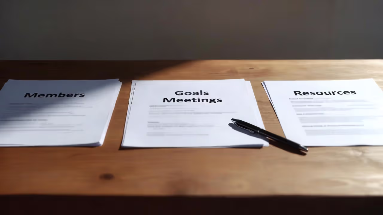 Planning documents for building a professional networking ecosystem