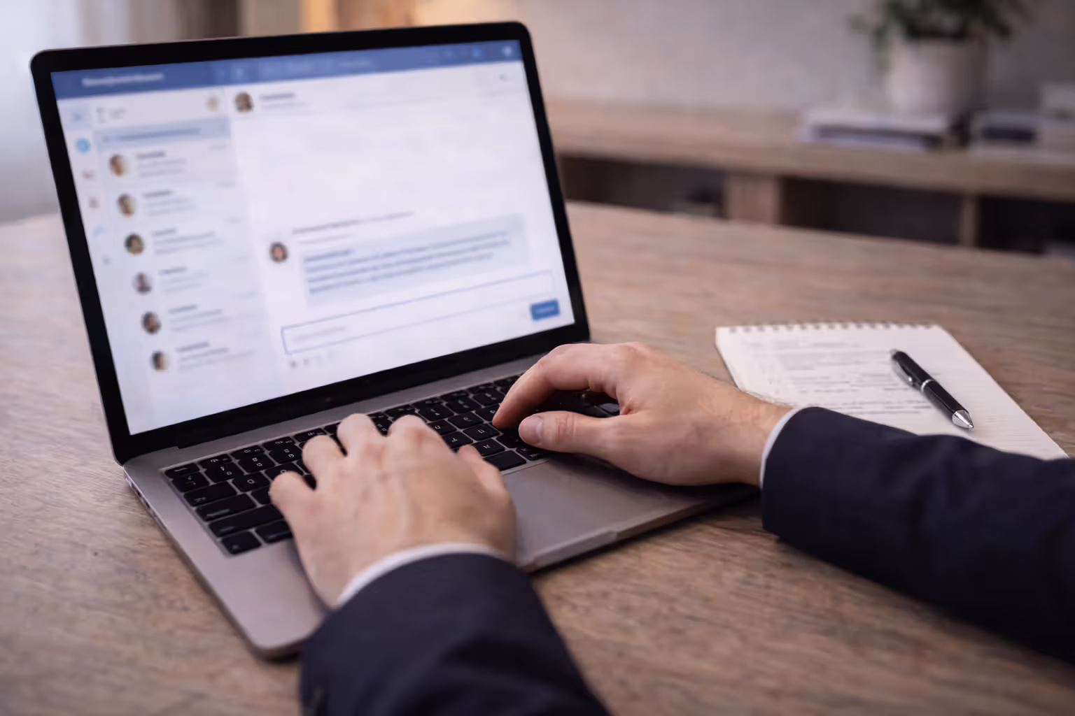 Professional writing follow-up messages after online networking event