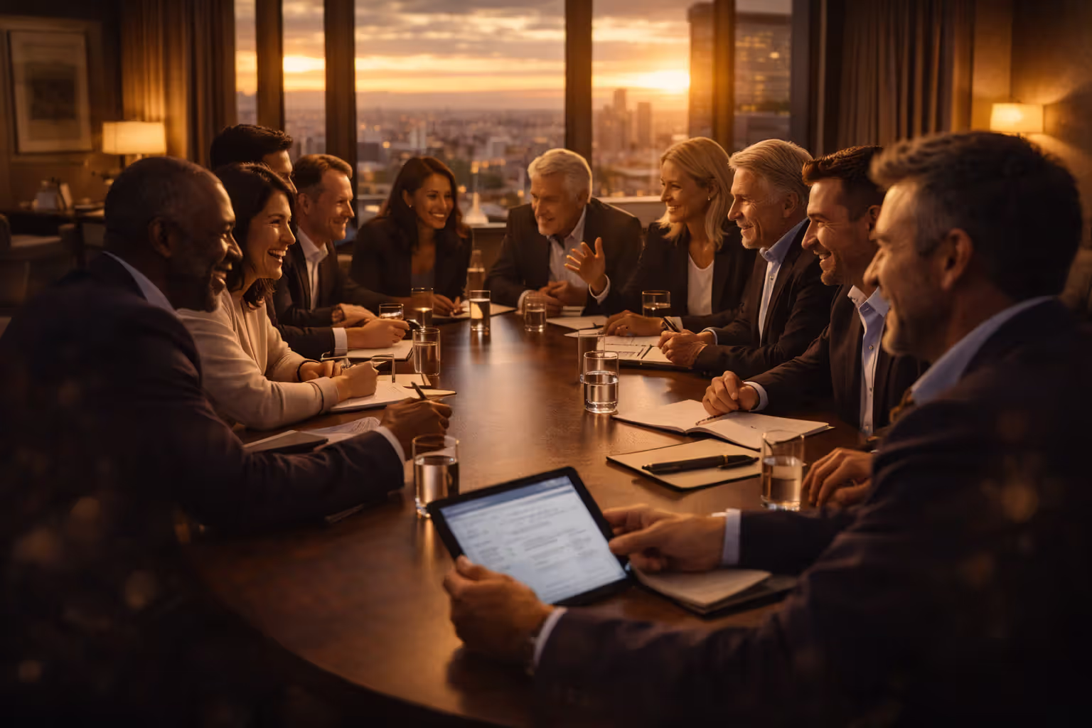 Small table, big decisions.